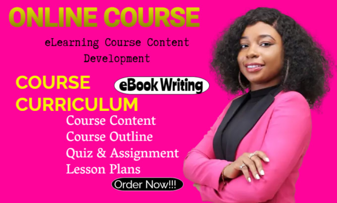 Bestseller - build online course content course writing course curriculum course lesson plans