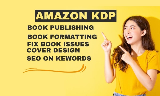 Gig Preview - Publish book on amazon kindle kdp,book formatting,amazon kdp book publishing