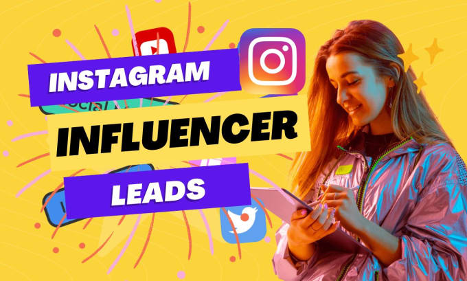 Gig Preview - Find b2b targeted instagram influencer leads for instagram marketing