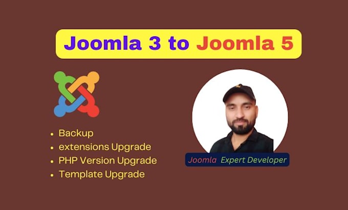 Gig Preview - Upgrade joomla 3 to  joomla 5