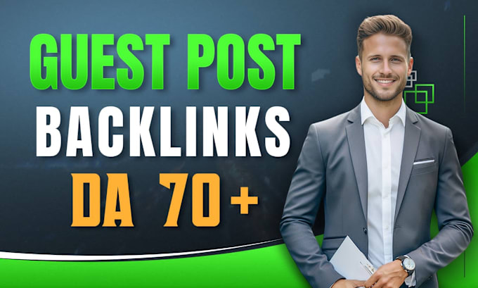 Gig Preview - Do guest post backlinks from niche relevant and high quality websites