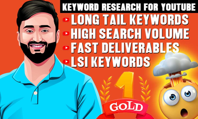 Gig Preview - Do best in depth keyword research for youtube