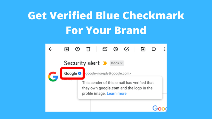 Gig Preview - Get your business verified in gmail