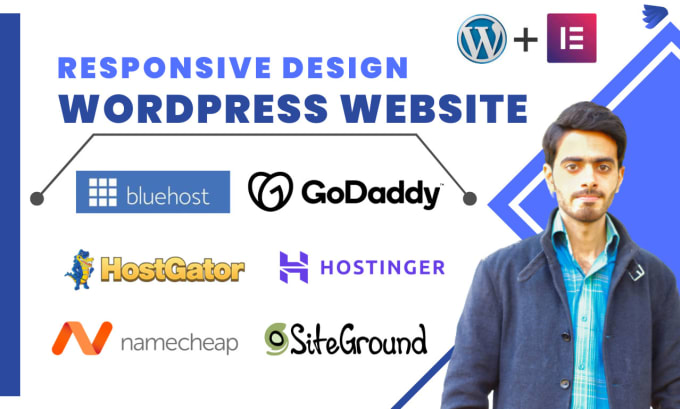 Gig Preview - Develop website on bluehost godaddy hostinger  elementor pro