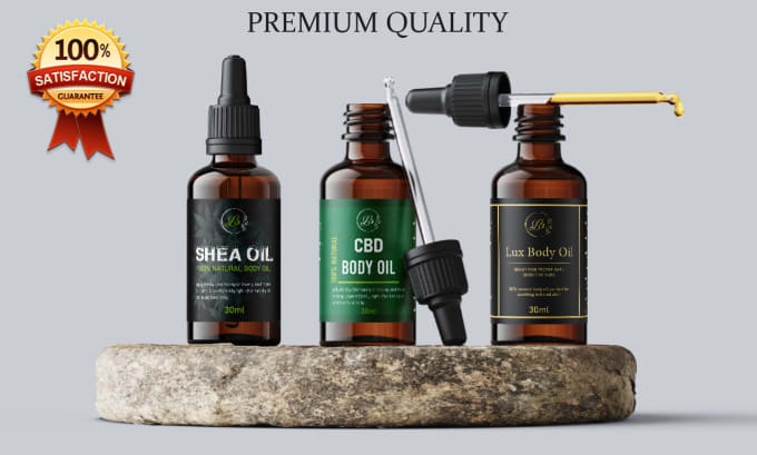 Gig Preview - Do professional product label design and cbd label design