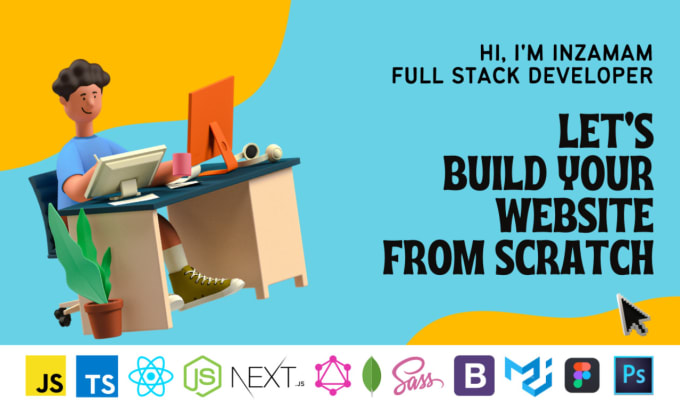 Gig Preview - Be your full stack web developer in nodejs, react, nextjs