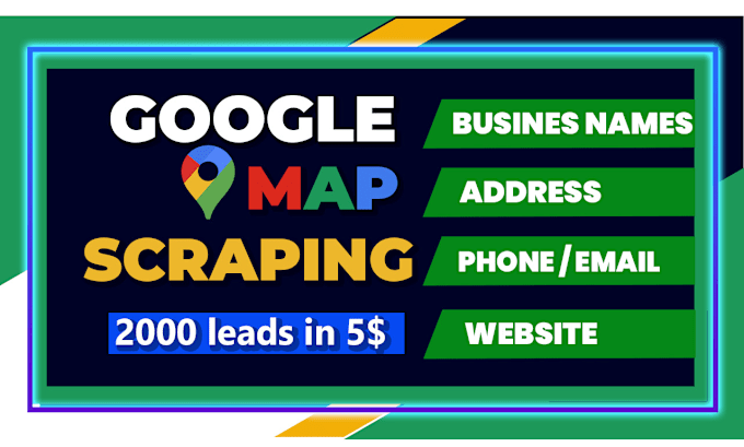 Gig Preview - Generate google map scraping, business leads, lead generation