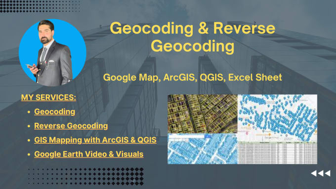 Gig Preview - Do geocoding and reverse geocoding for location data