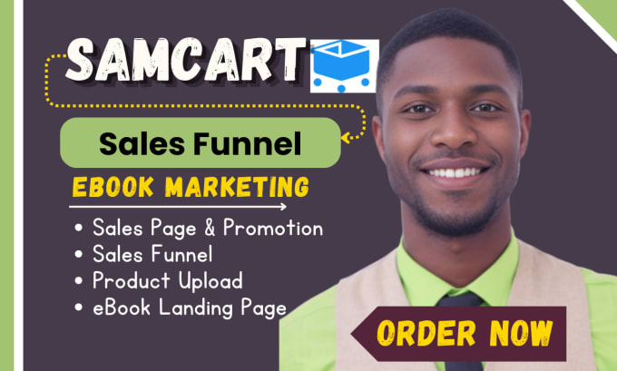 Gig Preview - Ebook marketing sales funnel, samcart sales funnel, book promotion, amazon kdp