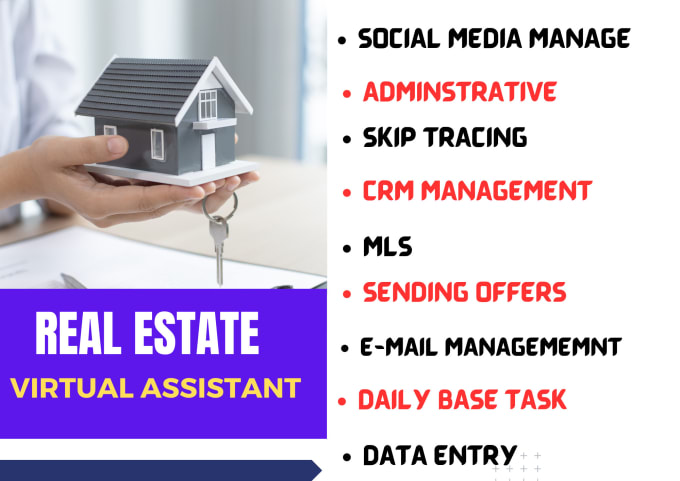 Gig Preview - Be your fulltime personal real estate virtual assistant