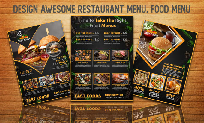 Bestseller - do amazing restaurant menu, menu design and food menu design