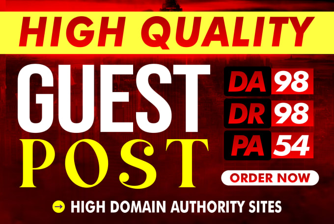 Gig Preview - Publish high da 80 plus guest posts with dofollow backlinks