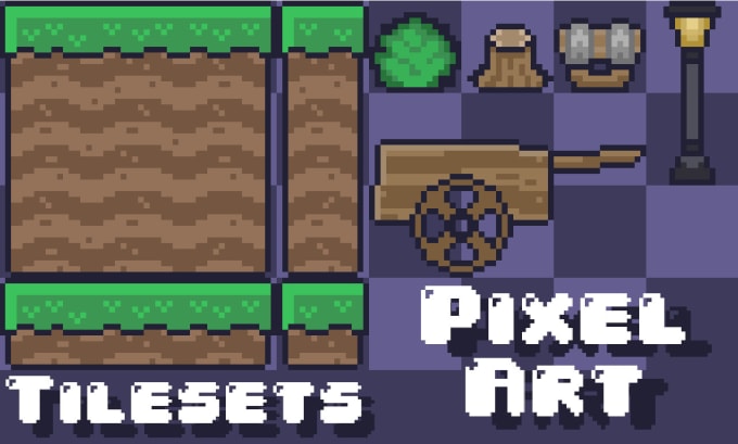 Gig Preview - Make pixel art tilesets for your game