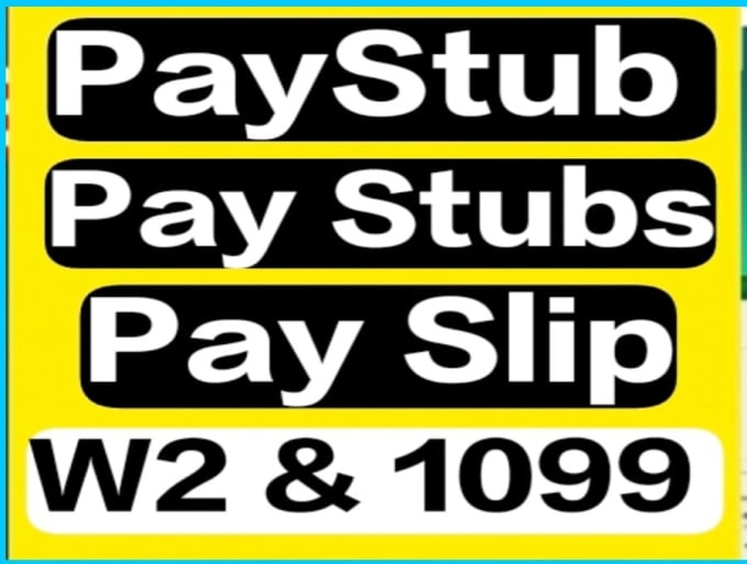 Gig Preview - Do professional paystub, payslip and pay stub