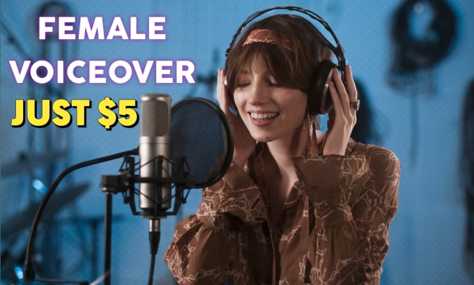 Gig Preview - Create humanlike female ai voiceover