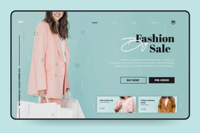 Gig Preview - Build wordpress website design, ecommerce website with woocommerce and shopify