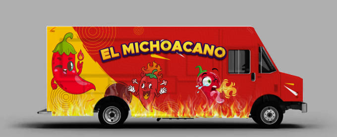 Gig Preview - Do professional luxury food truck wrap, exclusive and awesome food truck wrap