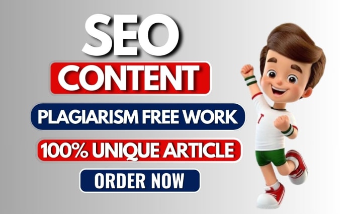 Gig Preview - Write seo friendly article for your website