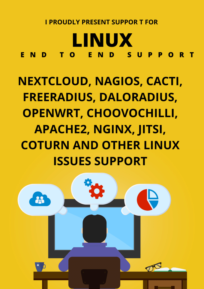 Gig Preview - Help fix linux, freeradius, daloradius, nextcloud issues