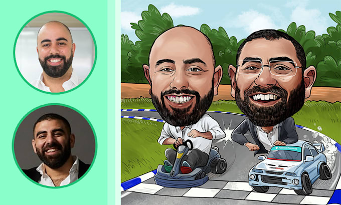 Gig Preview - Draw a personalized caricature from any photo