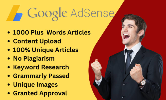 Gig Preview - Write articles for google adsense approval