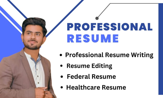 Gig Preview - Write professional, federal, healthcare resume, CV editing