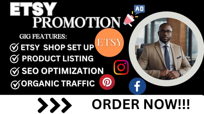 Gig Preview - Do organic etsy shop promotion, etsy listing ads etsy marketing to boost traffic