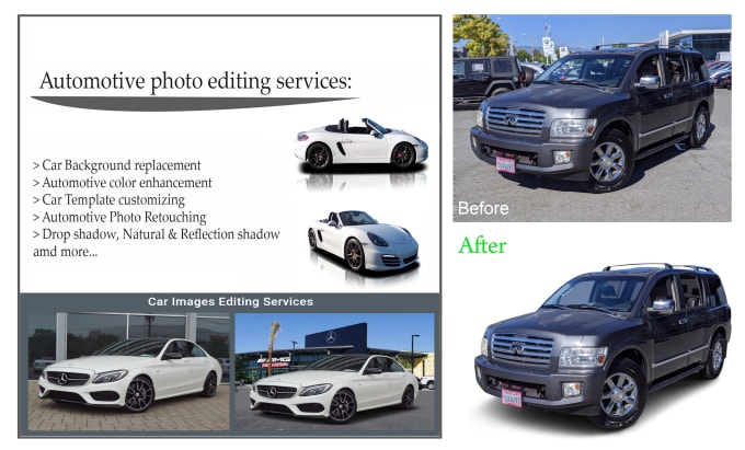 Gig Preview - Do automotive photo editing services