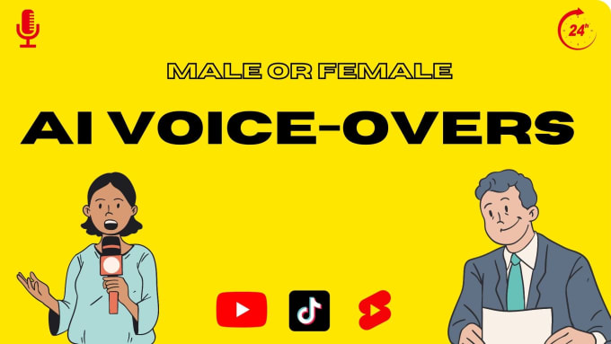 Gig Preview - Record a male or female ai voice over