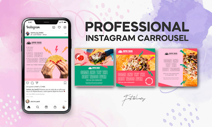 Gig Preview - Design a professional instagram carrousel social media post