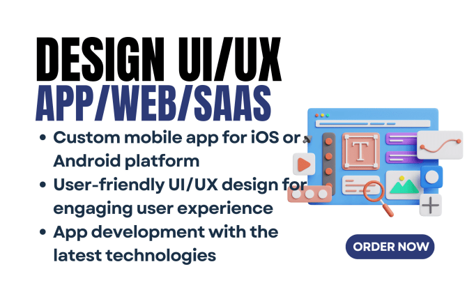 Gig Preview - Design UI UX ios and android mobile app, saas applications