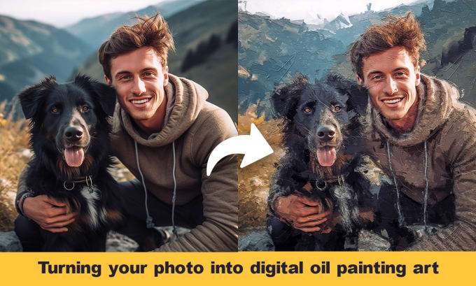 Gig Preview - Turn your portrait into digital oil painting style