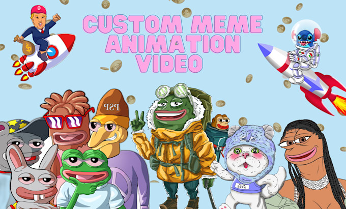 Gig Preview - Do 2d memecoin animated video