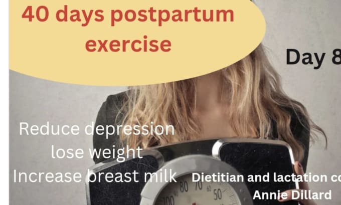 Gig Preview - Create customized postpartum diet and workout plan