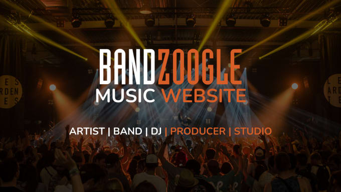 Gig Preview - Design bandzoogle website and store for artist, band, dj, producer, studio