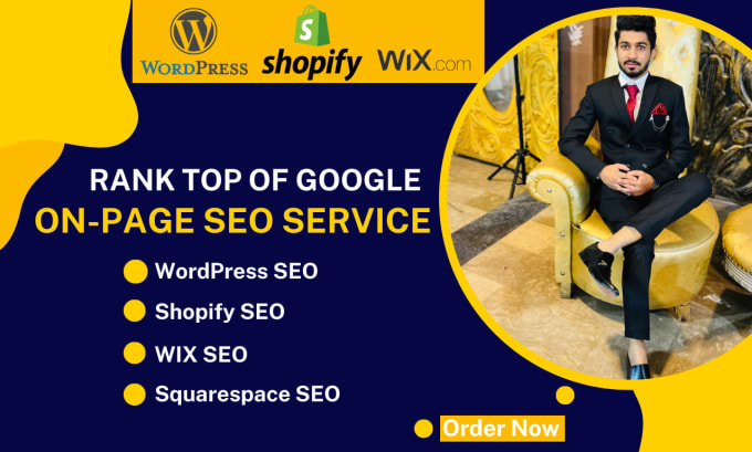 Gig Preview - Optimize website SEO service on wordpress, shopify, wix