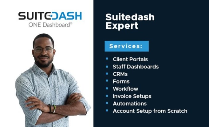 Gig Preview - Automate your suitedash portals, dashboard, flows, form, CRM