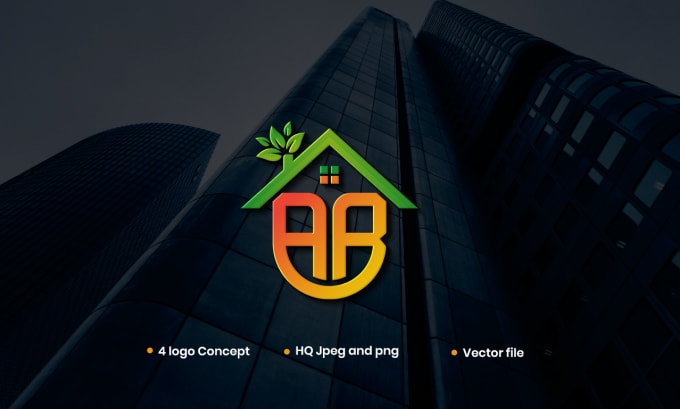 Gig Preview - Design a modern real estate logo for your company with a branding kit