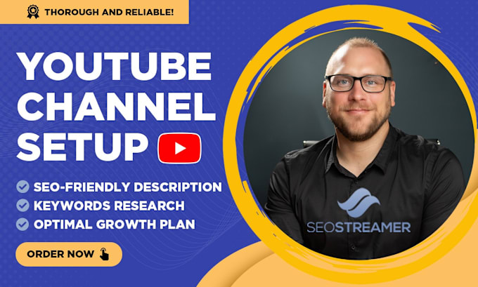 Gig Preview - Set up your youtube channel with amazing SEO