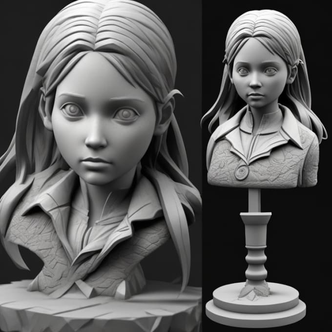 Gig Preview - Sculpt any 3d sculpting models for 3d printing miniatures in zbrush and blender