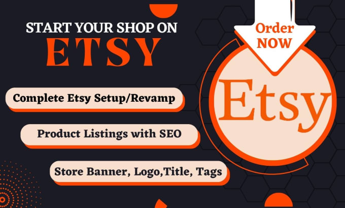 Gig Preview - Setup your esty shop including etsy product listing esty SEO esty promotion