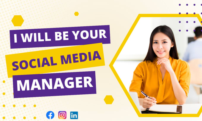 Gig Preview - Be your social media manager for your business