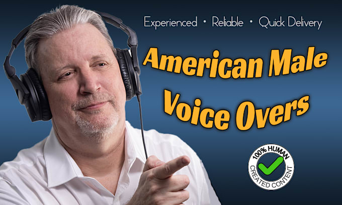 Gig Preview - Record an expressive, american, deep male pro voice over