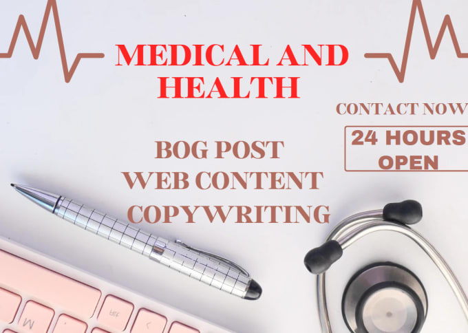 Gig Preview - Write health and medical articles and  blog posts