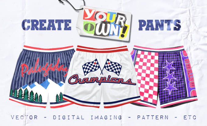 Gig Preview - Create mesh short pants design for your clothing brand