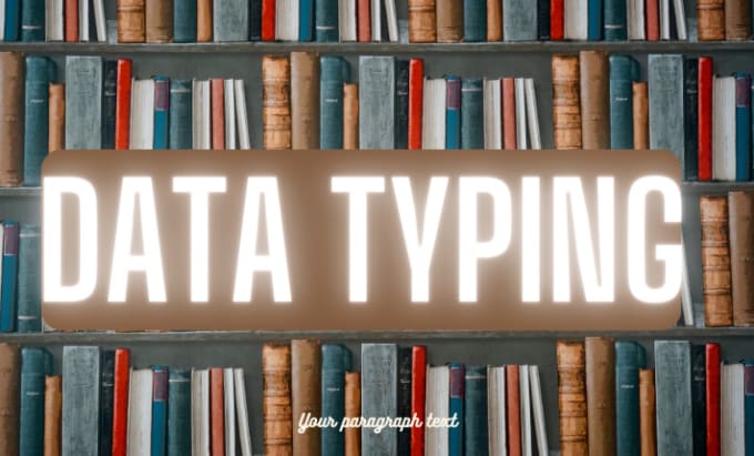 Bestseller - do data typing in ms word