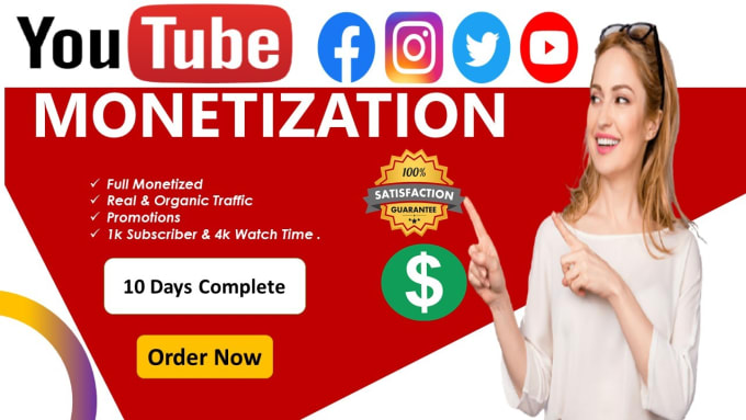 Gig Preview - Do complete youtube channel monetization