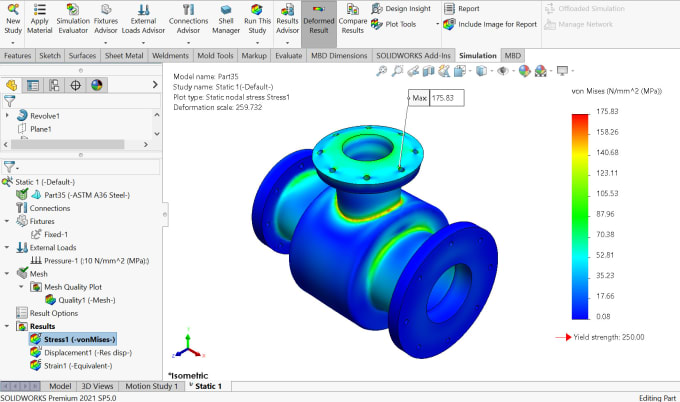 Gig Preview - Do cfd and fea static and dynamic analysis using solidworks and ansys