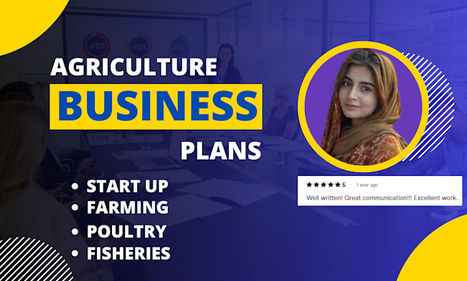 Gig Preview - Write business plan for agriculture farms