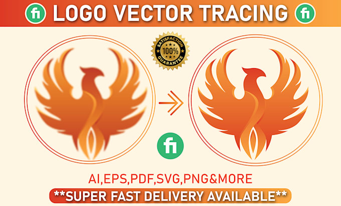 Gig Preview - Vector tracing,redraw,vectorize or convert logo to vector